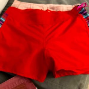EUC RED Athleta board shorts 10. 😍 Free with other purchase